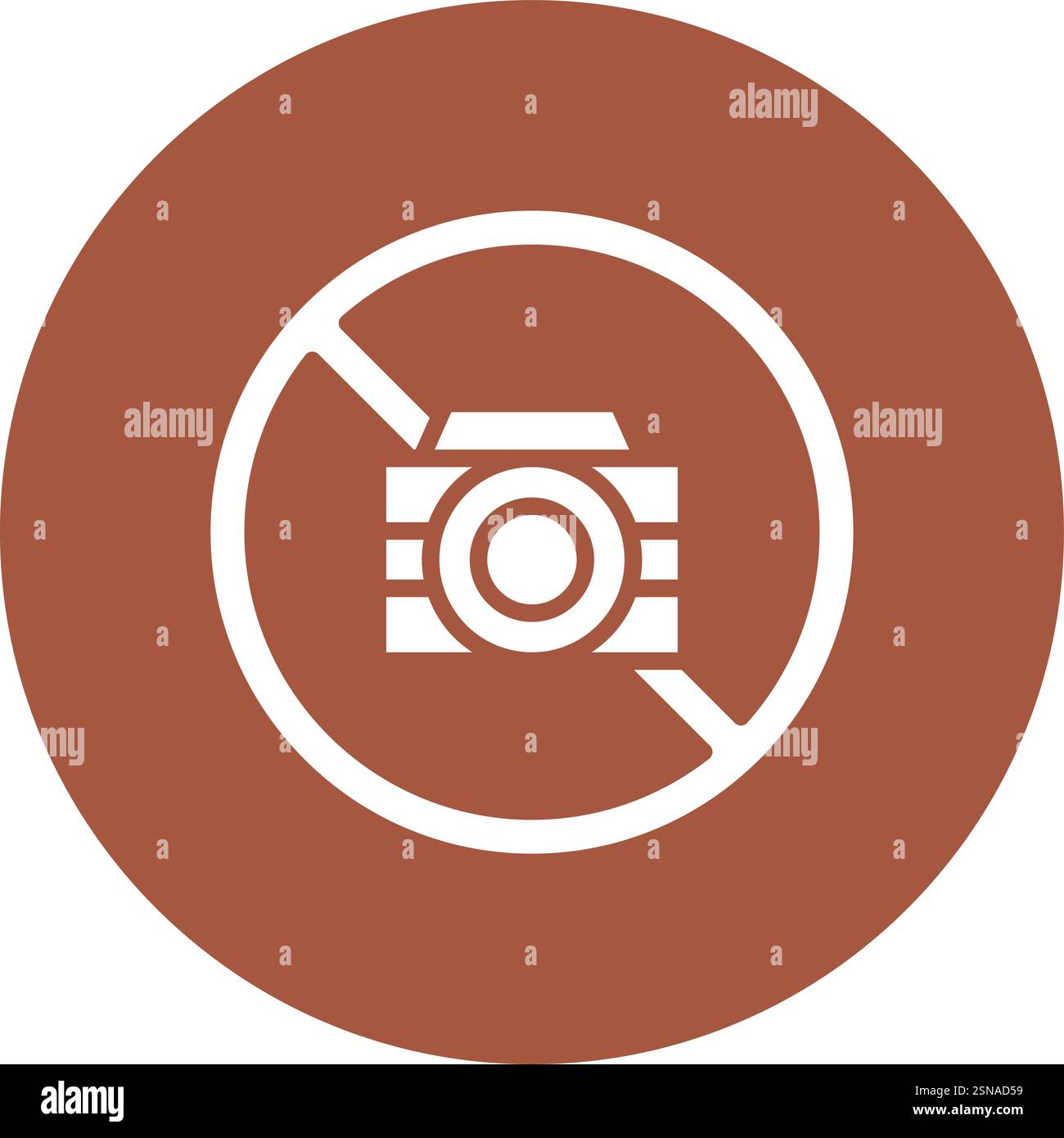 No Camera Vector Icon Design Illustration Stock Vector