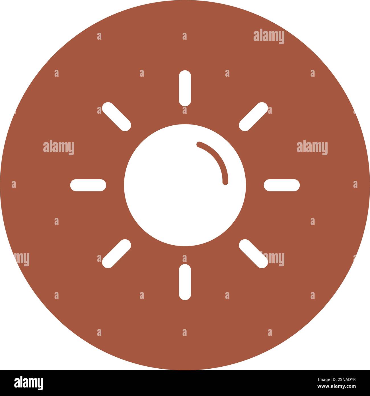Sun Vector Icon Design Illustration Stock Vector