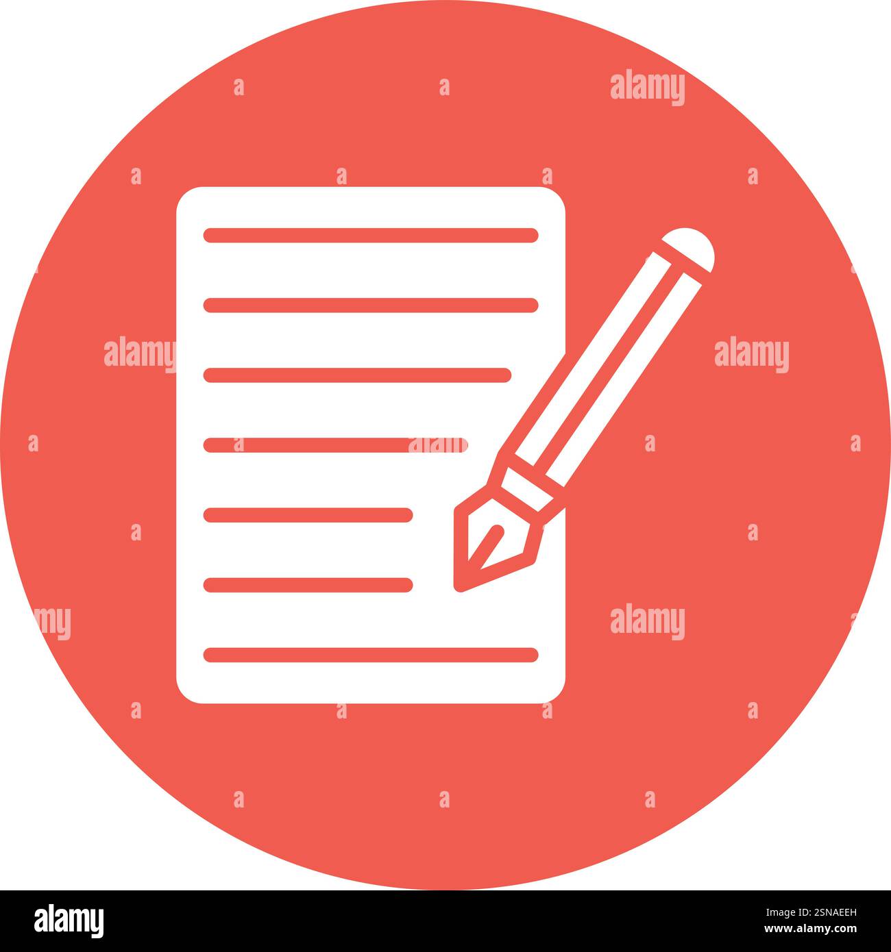 Caligraphy Vector Icon Design Illustration Stock Vector