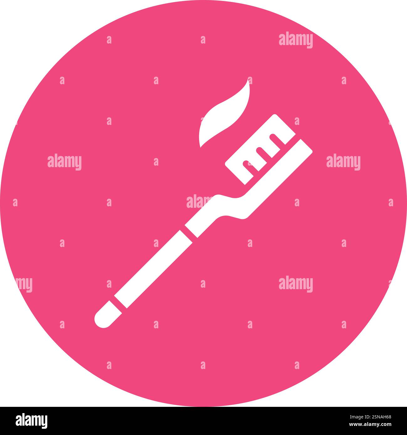 Toothbrush Vector Icon Design Illustration Stock Vector