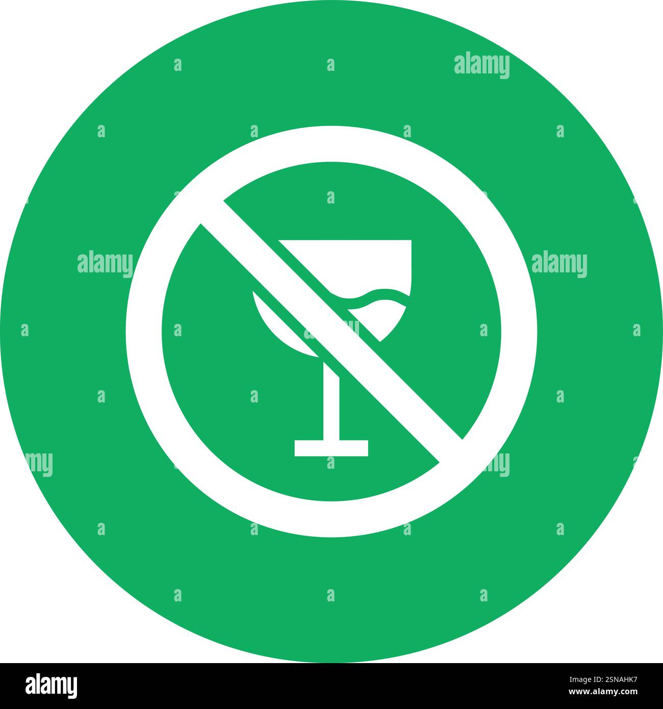 Alcohol Prohibition Vector Icon Design Illustration Stock Vector