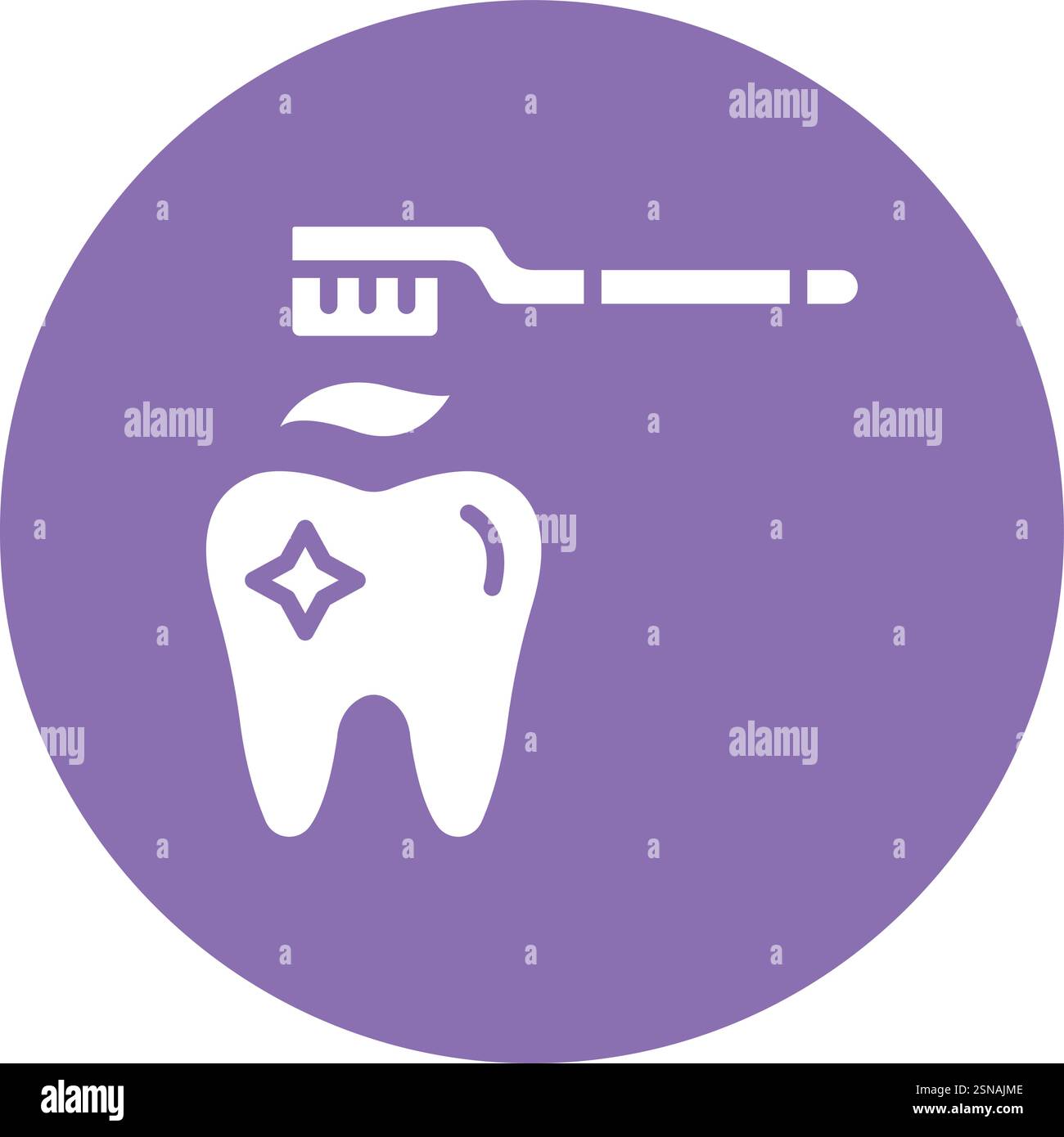 Teeth Cleaning Vector Icon Design Illustration Stock Vector