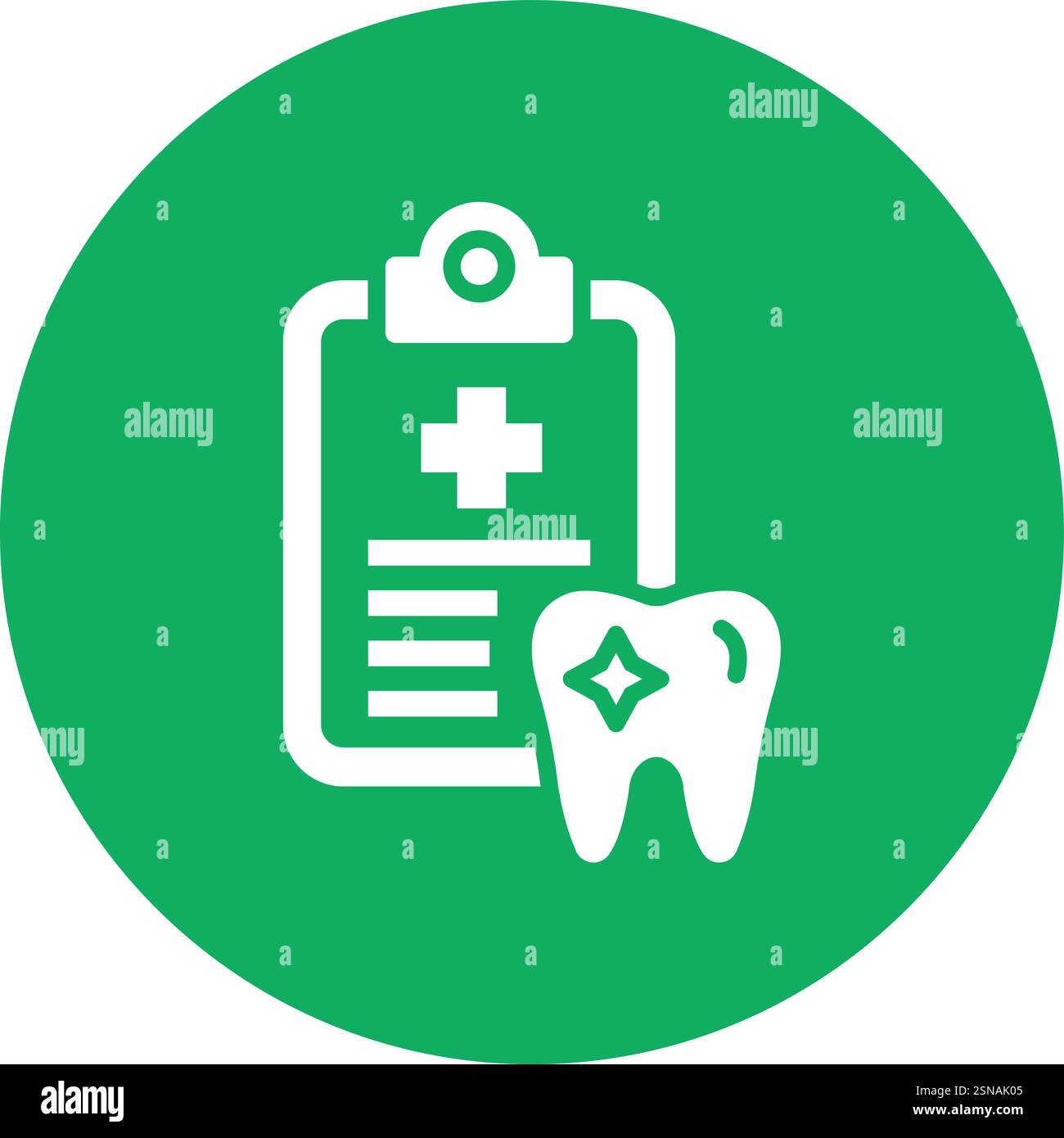 Dental Record Vector Icon Design Illustration Stock Vector