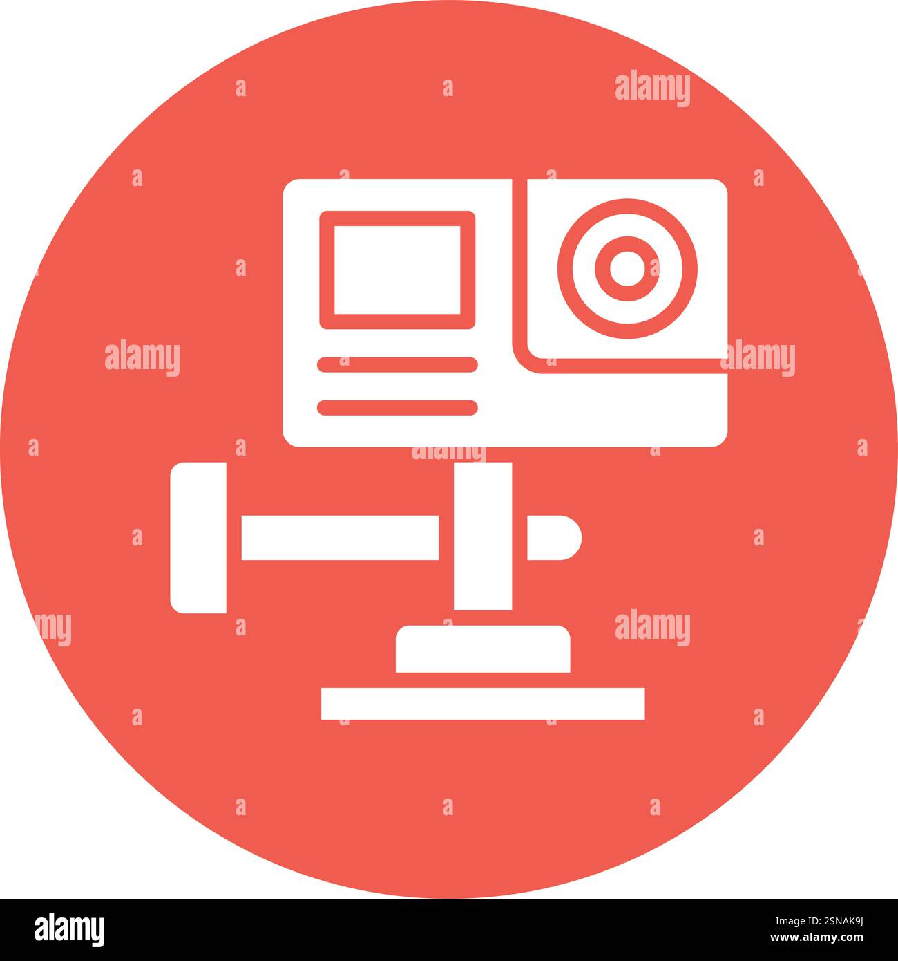 Action Camera Vector Icon Design Illustration Stock Vector