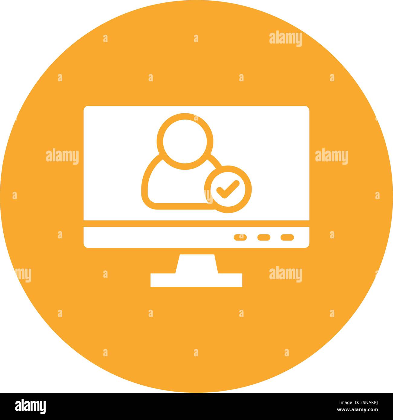 Verified user Vector Icon Design Illustration Stock Vector
