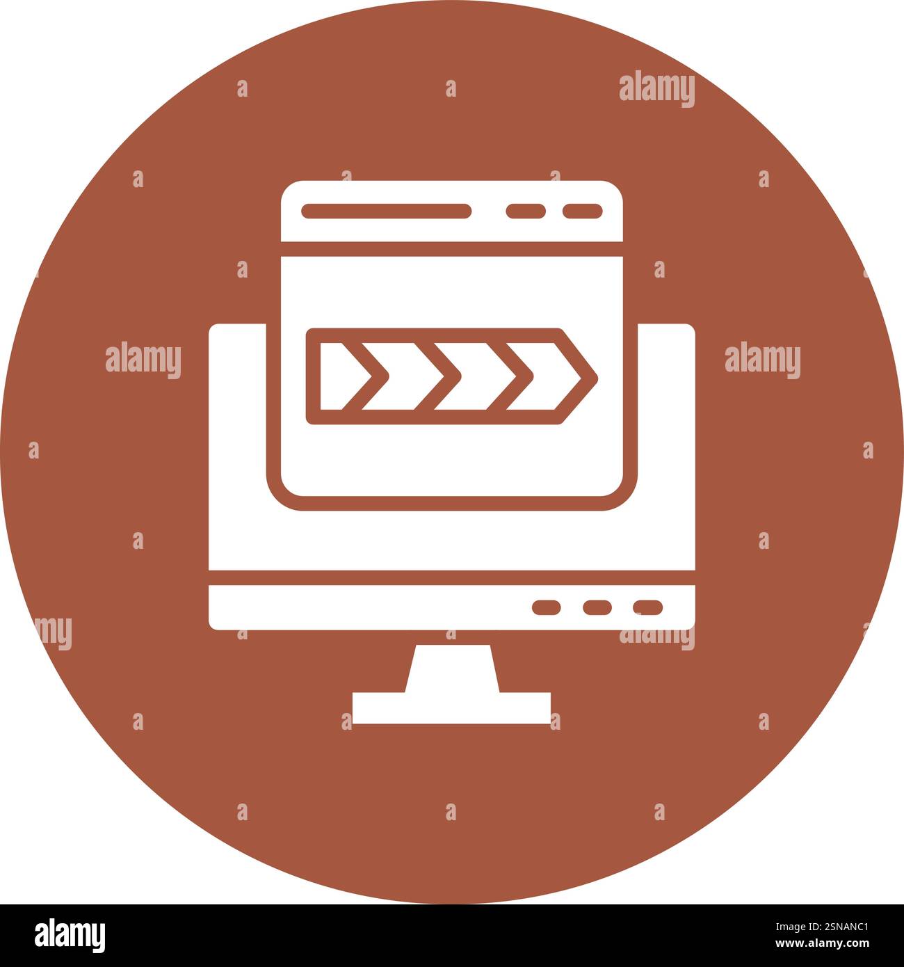 Breadcrumb Vector Icon Design Illustration Stock Vector