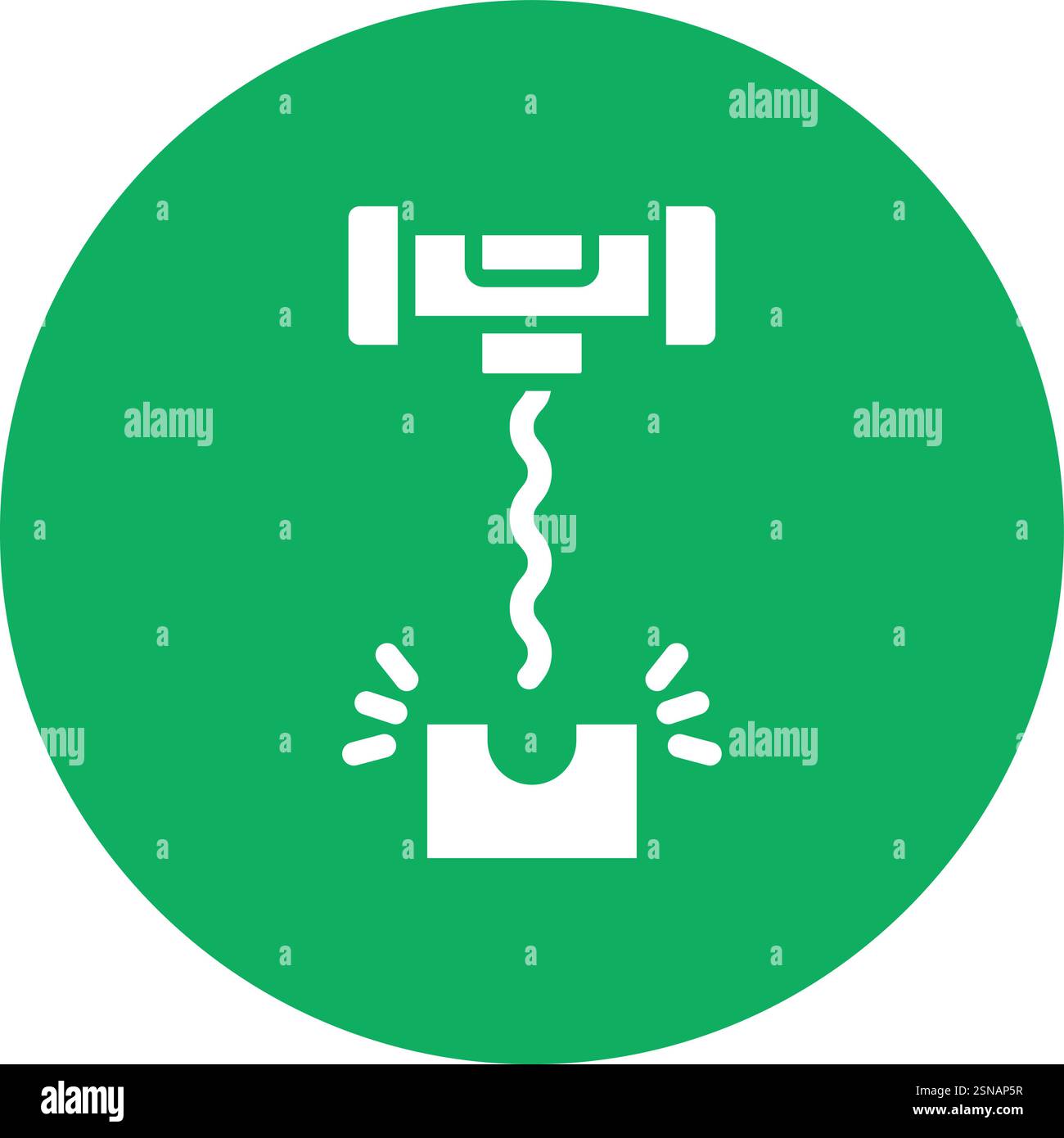 Corkscrew Vector Icon Design Illustration Stock Vector
