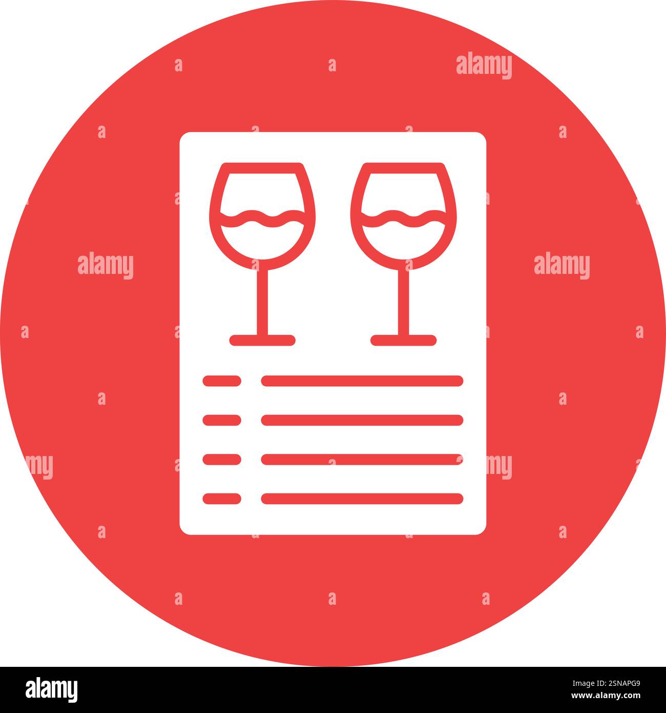 Menu Vector Icon Design Illustration Stock Vector