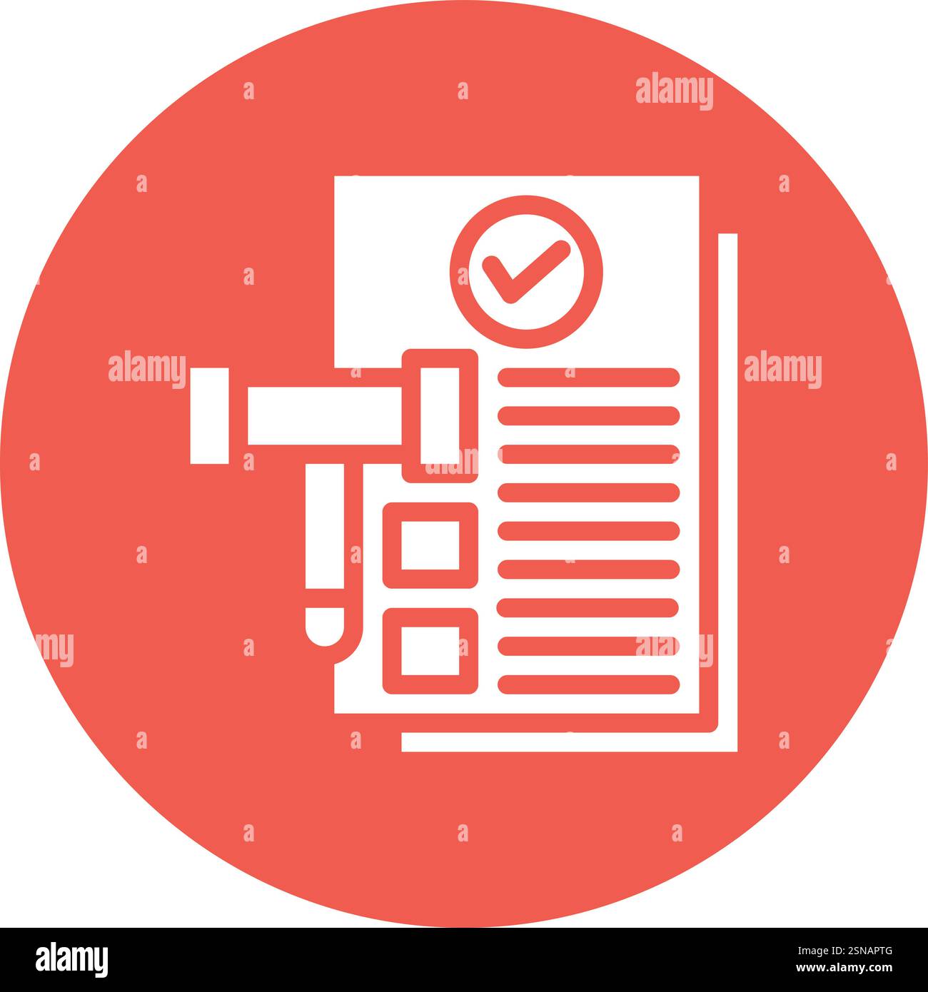 Legal Documents Vector Icon Design Illustration Stock Vector