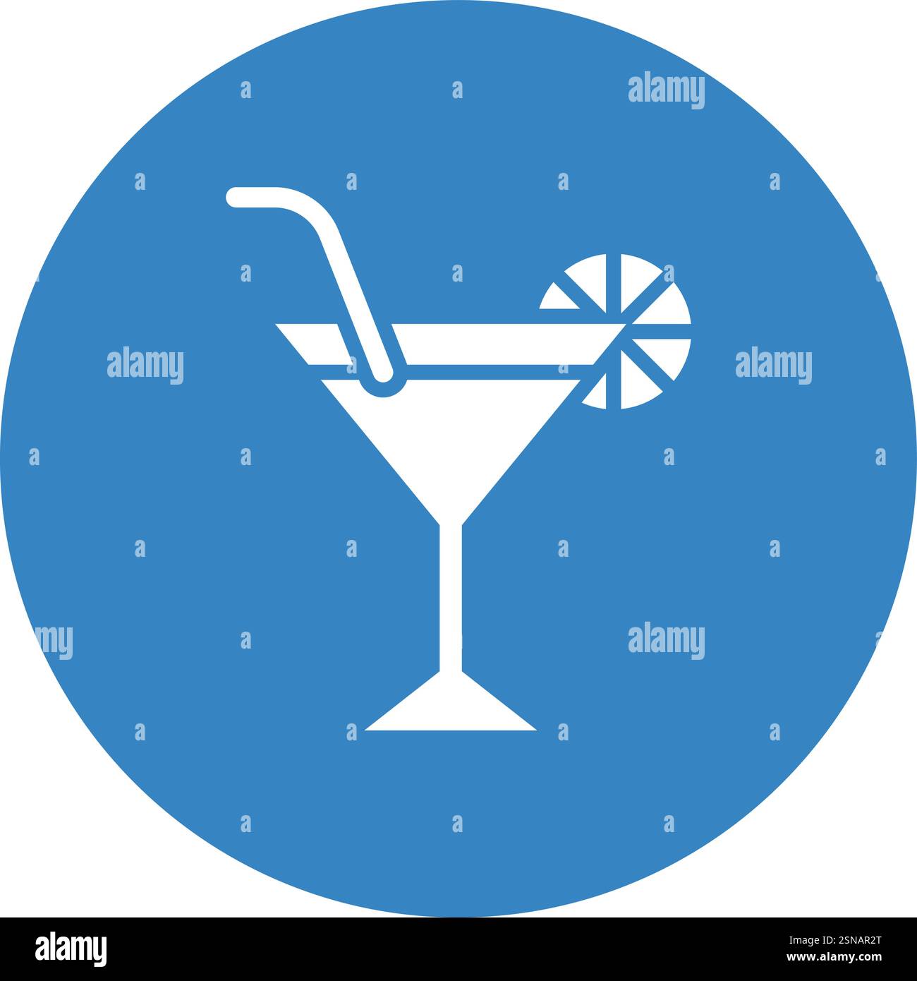 Cocktail Vector Icon Design Illustration Stock Vector