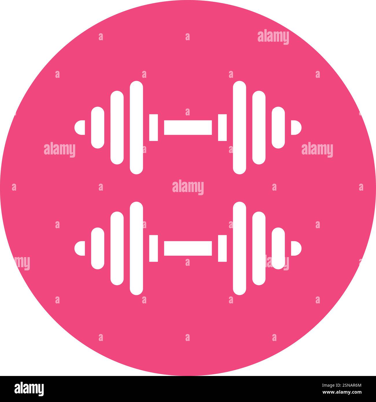 Barbell Vector Icon Design Illustration Stock Vector