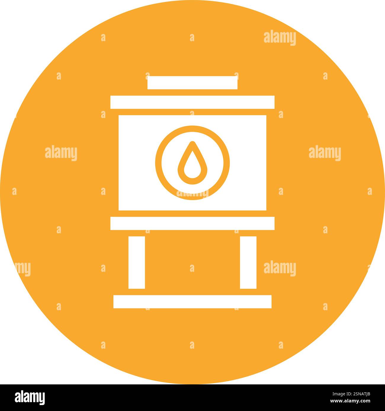 Water Tank Vector Icon Design Illustration Stock Vector