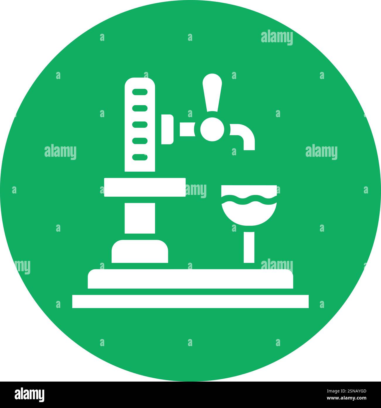 Beer Tap Vector Icon Design Illustration Stock Vector