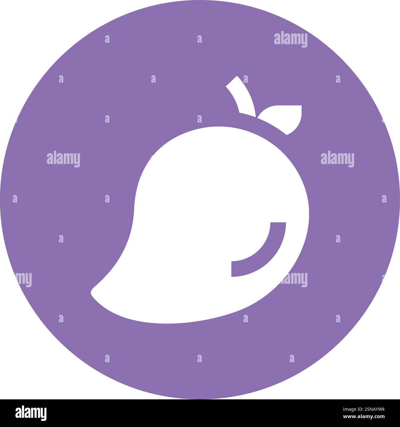 Mango Vector Icon Design Illustration Stock Vector