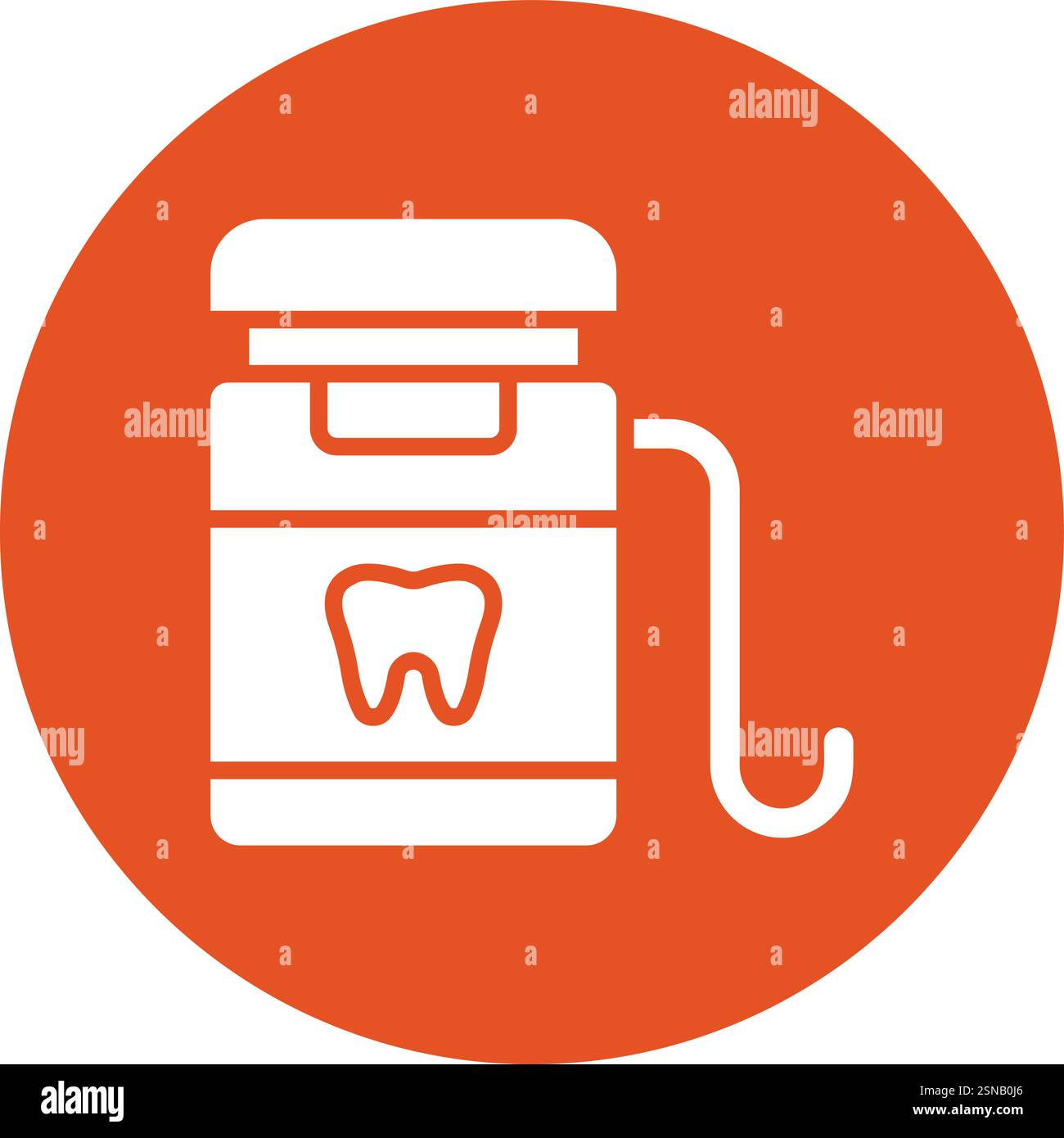 Dental Floss Vector Icon Design Illustration Stock Vector