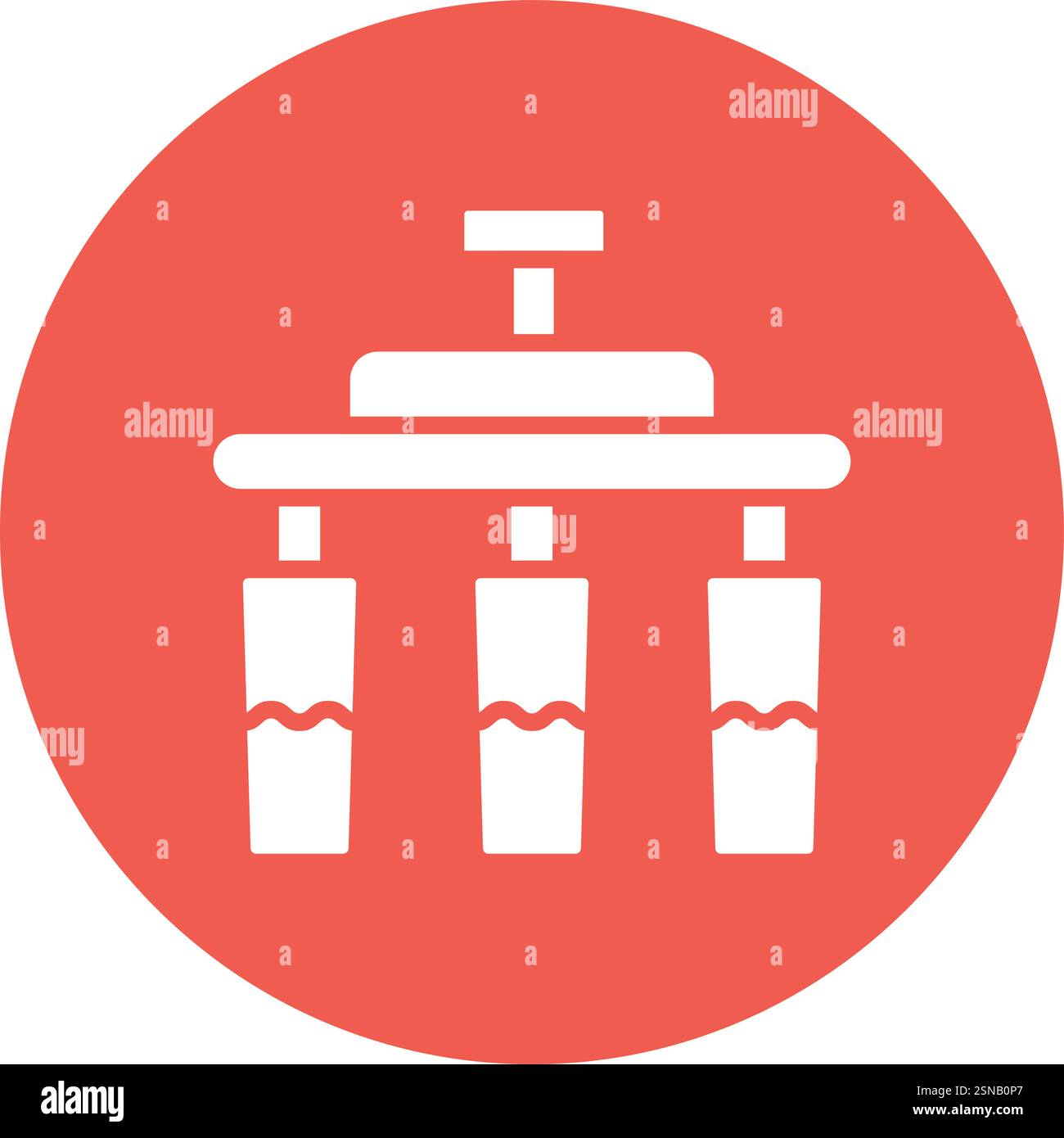 Water Filter Vector Icon Design Illustration Stock Vector