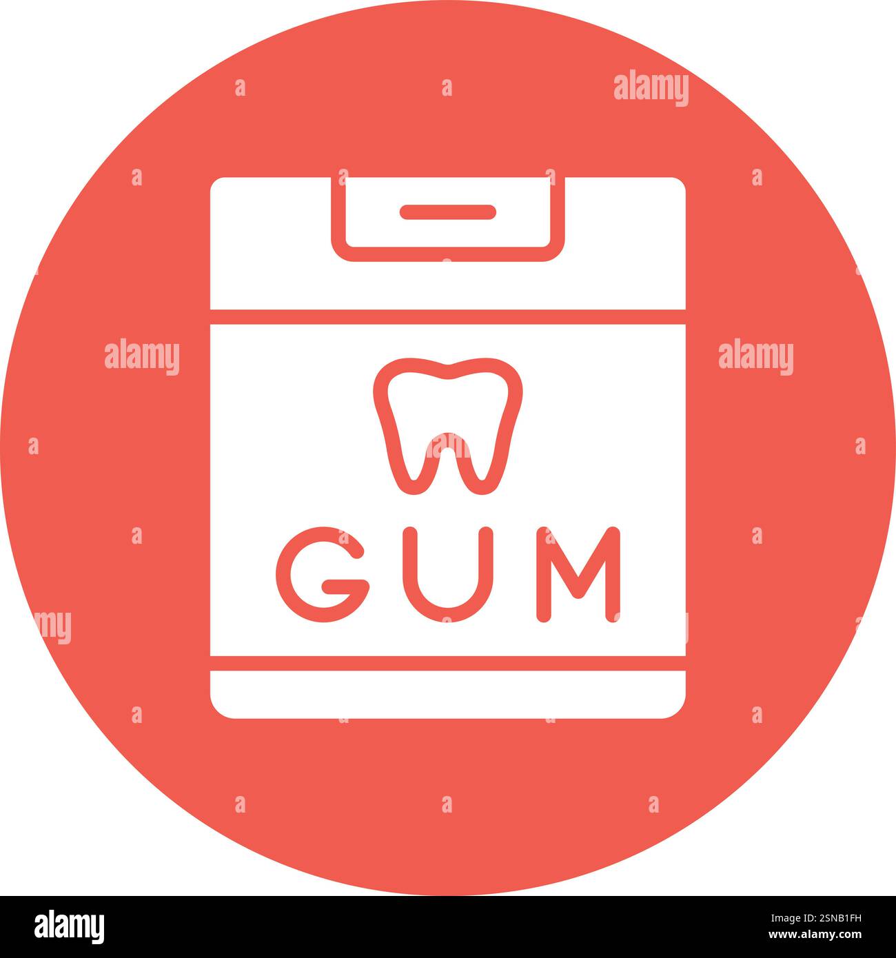 Chewing Gum Vector Icon Design Illustration Stock Vector