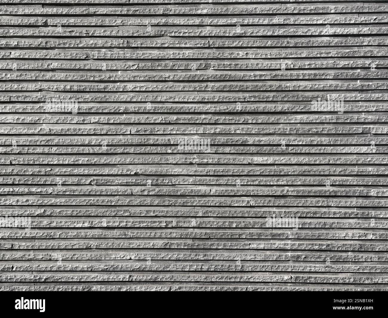 Horizontal Fluted Stone Texture Stripe Cut Combed Andesite Stone Wall