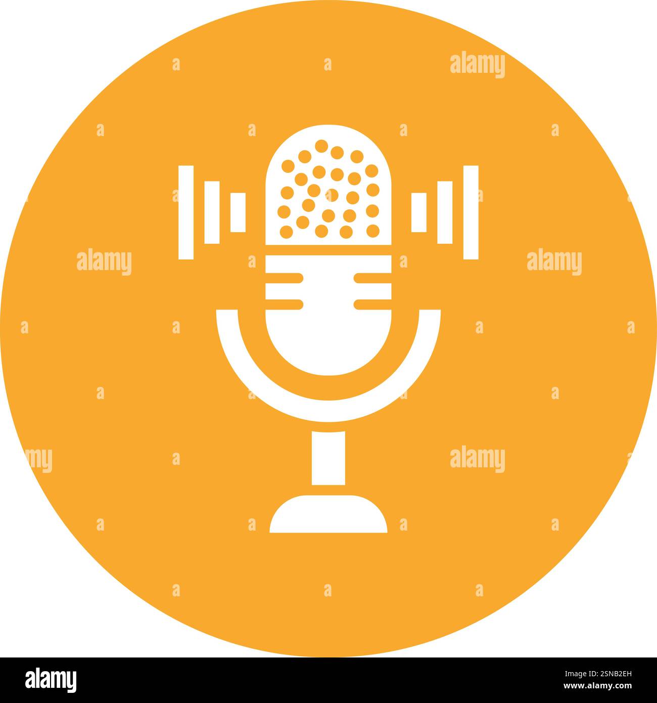 Microphone Vector Icon Design Illustration Stock Vector
