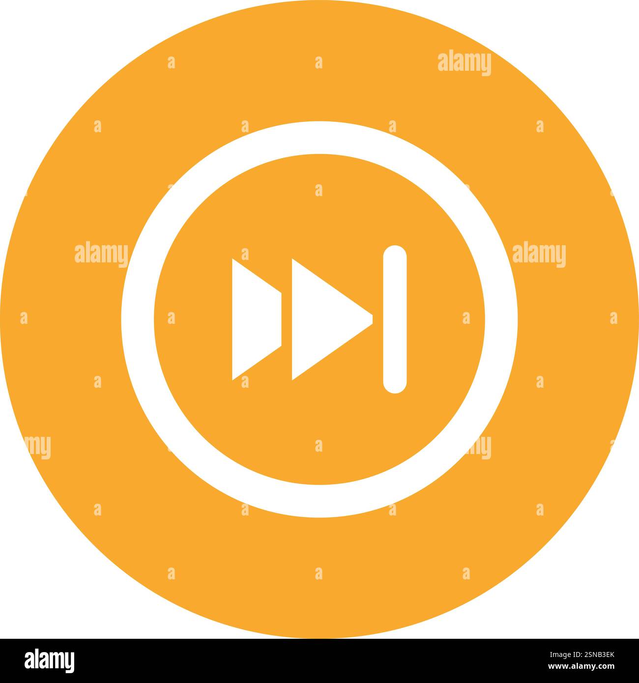 Forward Vector Icon Design Illustration Stock Vector