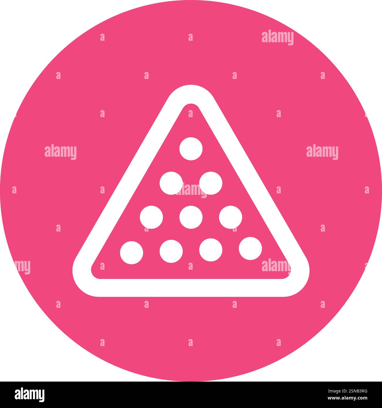 Billiard Vector Icon Design Illustration Stock Vector