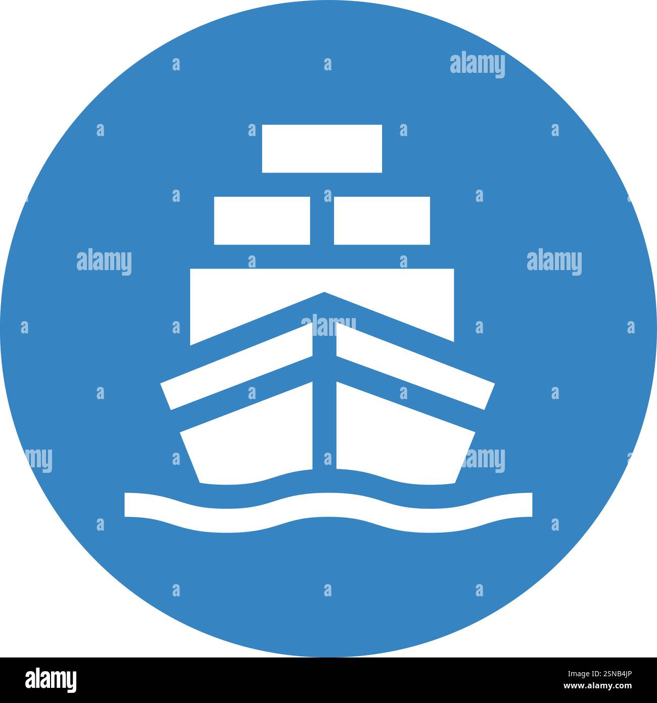 Loading Boat Vector Icon Design Illustration Stock Vector