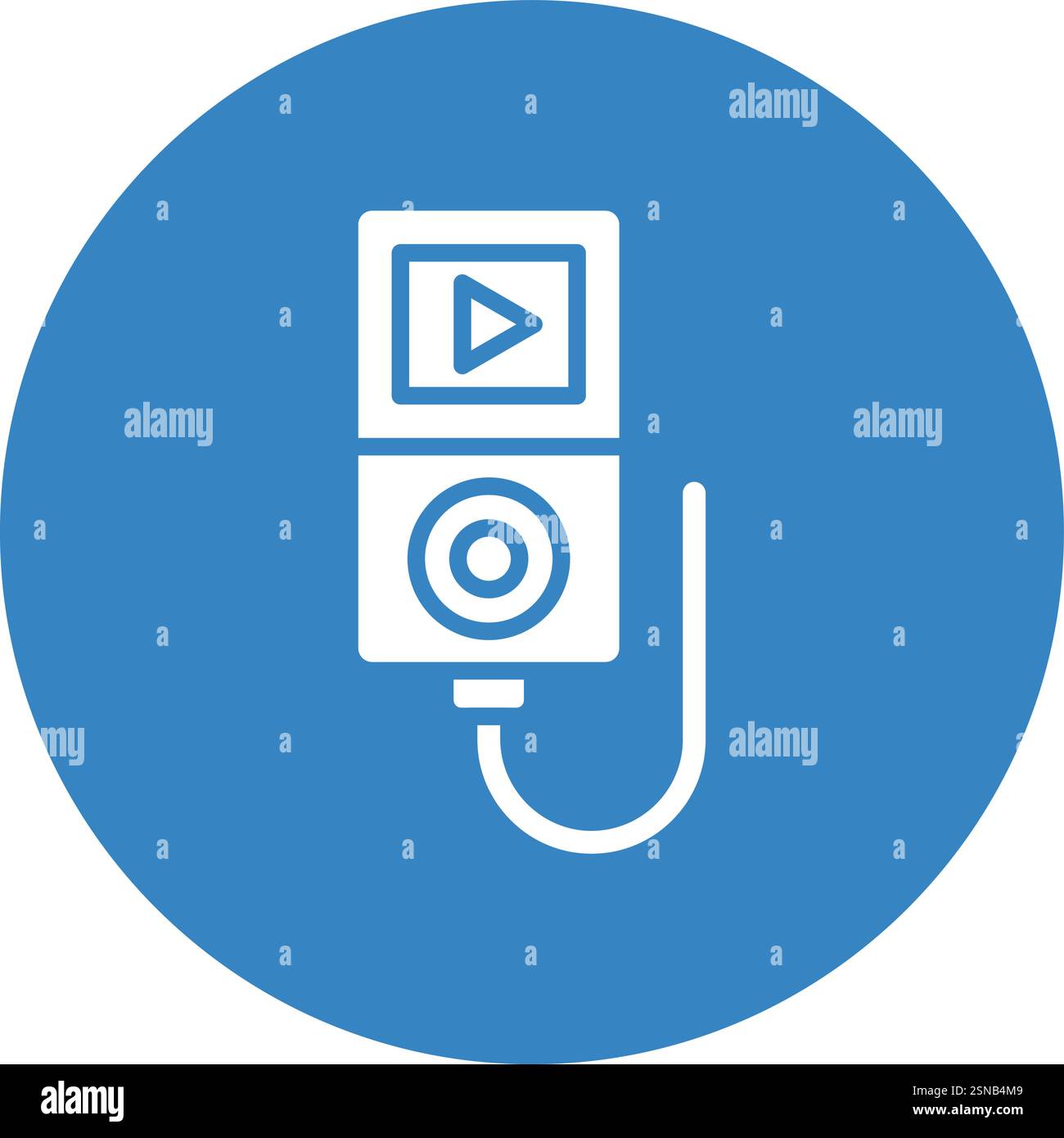 Music Player Vector Icon Design Illustration Stock Vector