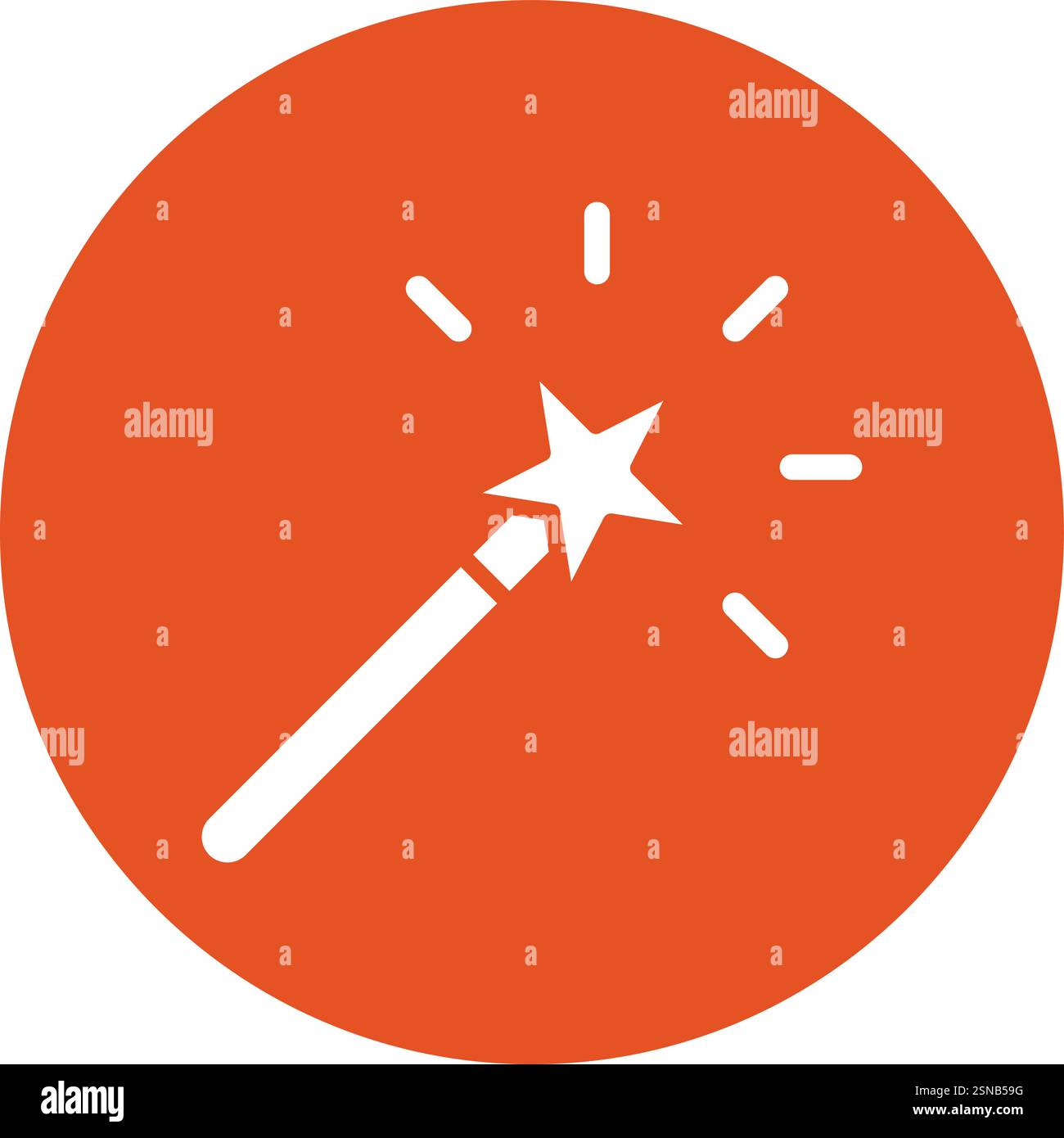 Magic Wand Vector Icon Design Illustration Stock Vector