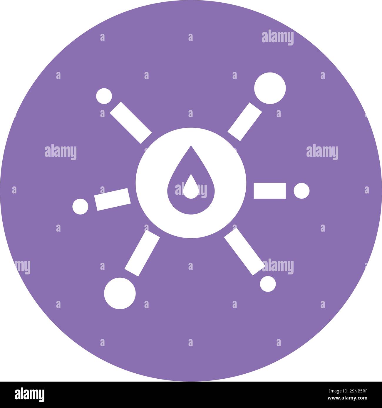 Oil Molecule Vector Icon Design Illustration Stock Vector