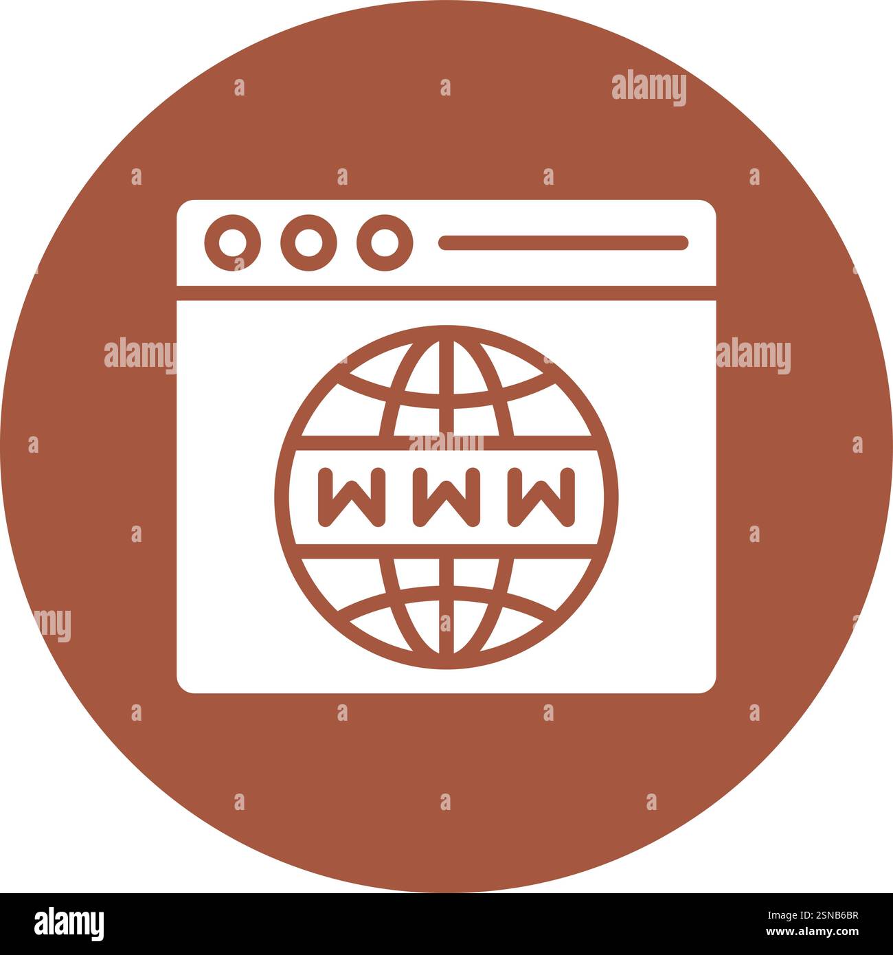 Web Browser Vector Icon Design Illustration Stock Vector