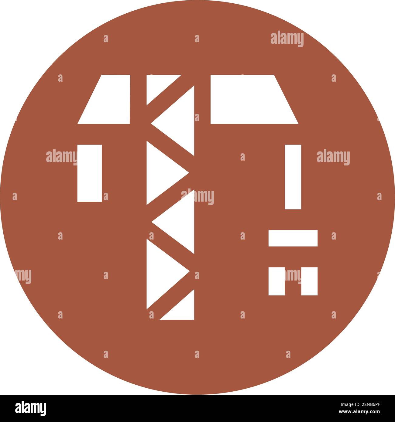 Tower Crane Vector Icon Design Illustration Stock Vector