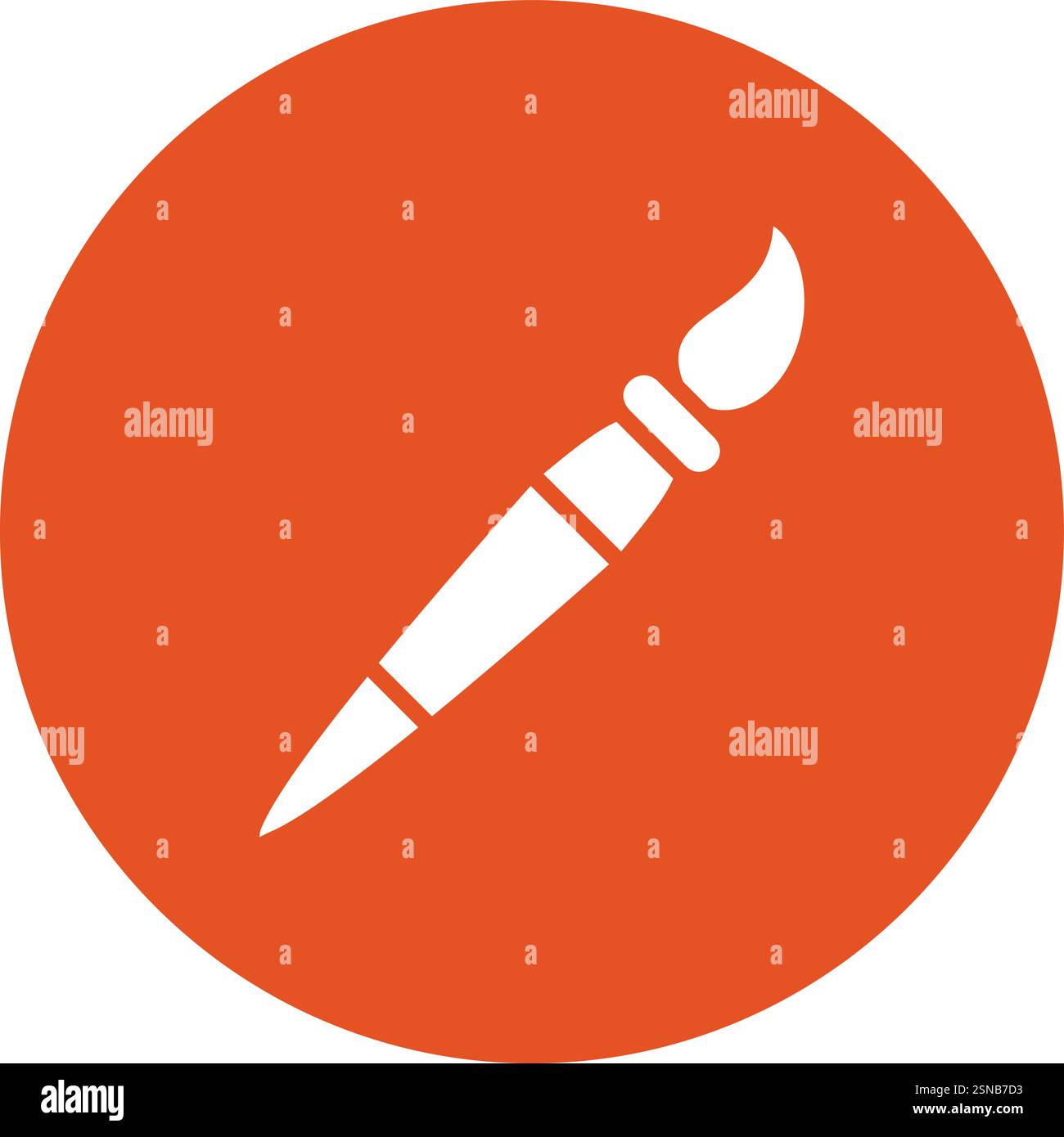 Paint Brush Vector Icon Design Illustration Stock Vector
