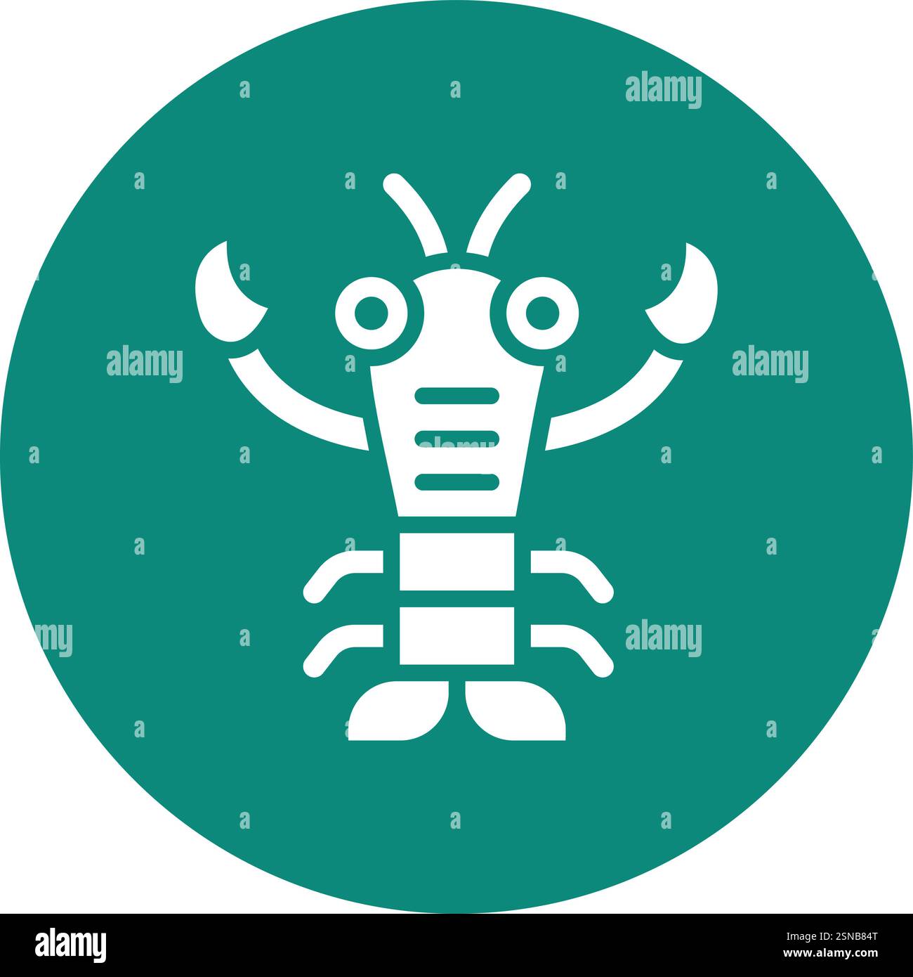Lobster Vector Icon Design Illustration Stock Vector