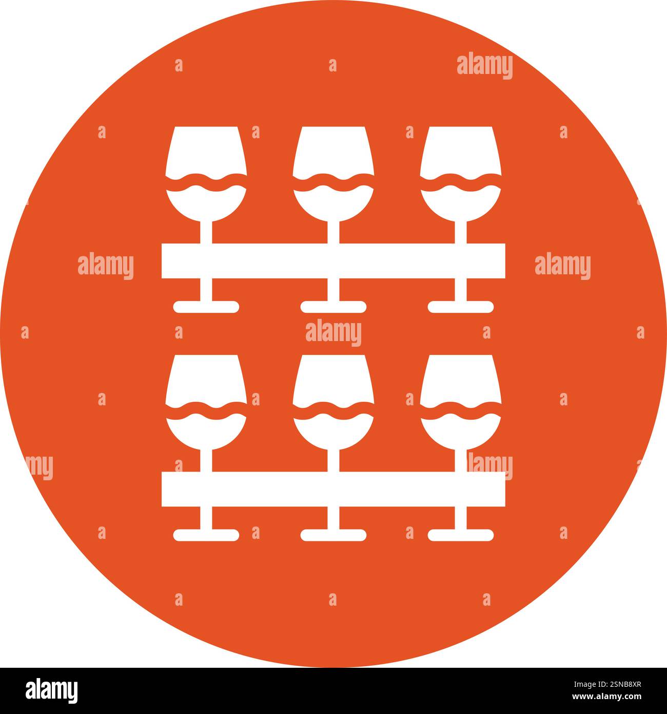 Wine Glasses Vector Icon Design Illustration Stock Vector