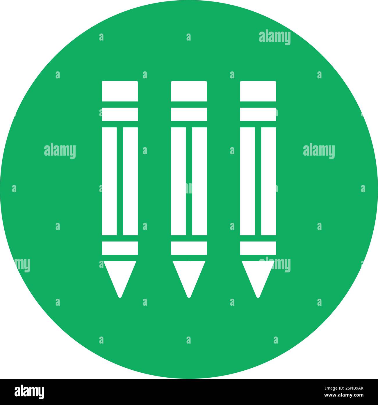 Pencils Vector Icon Design Illustration Stock Vector