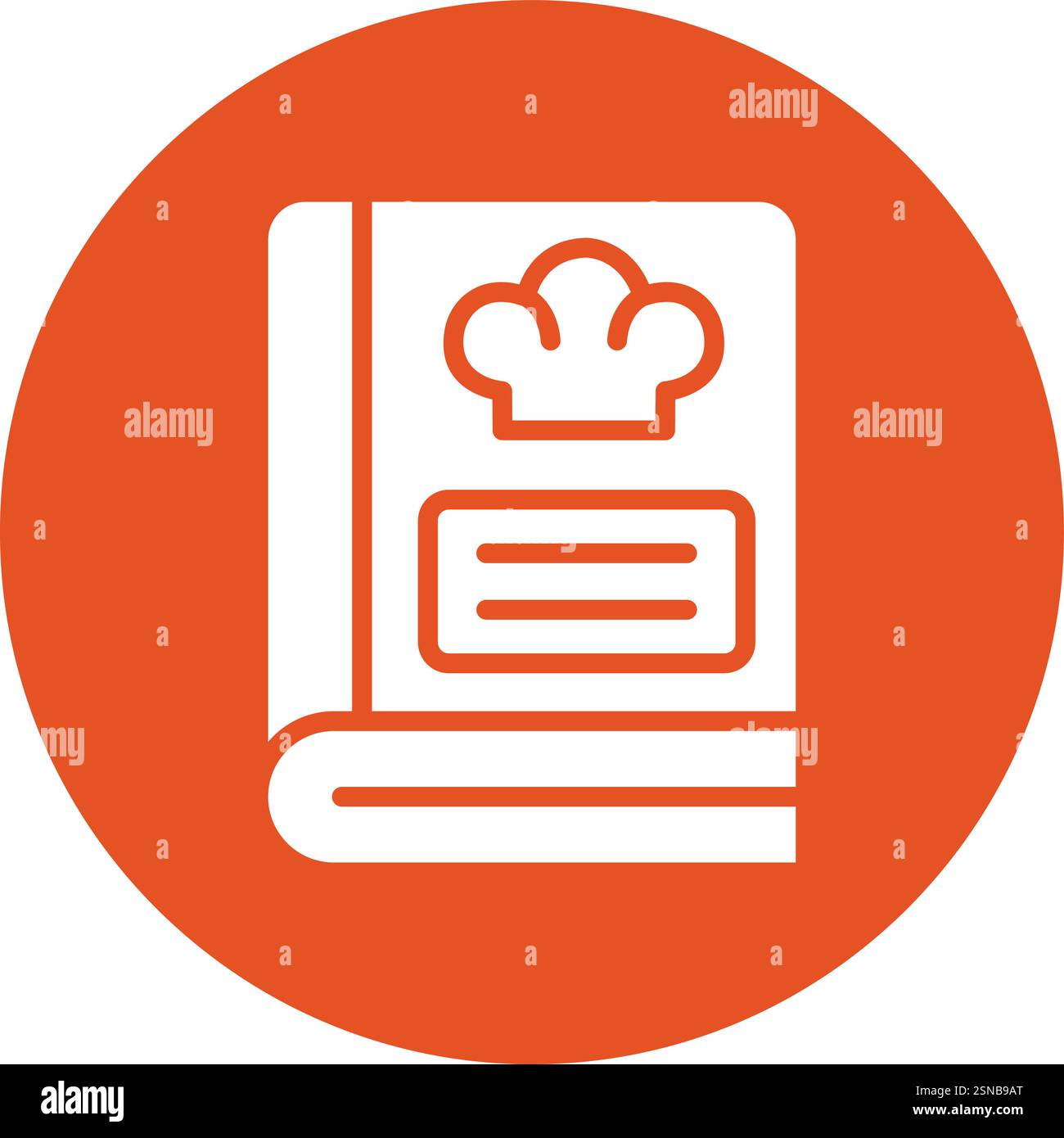 Recipe Book Vector Icon Design Illustration Stock Vector