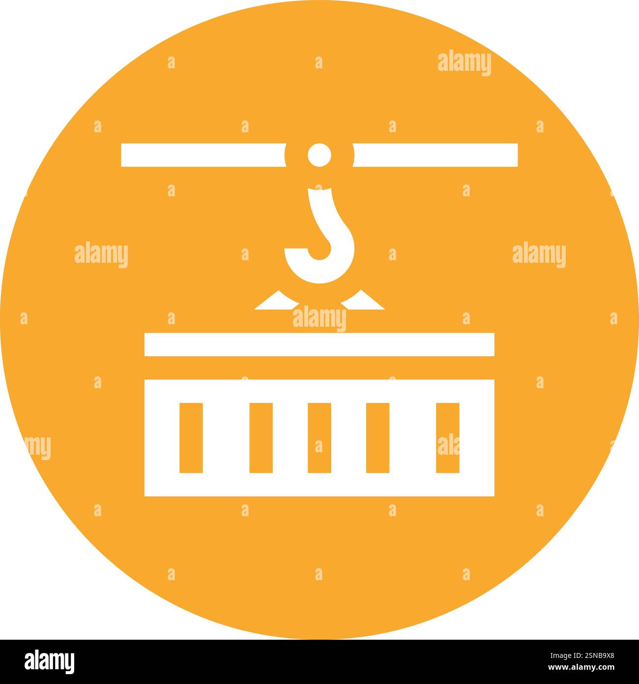 Cargo Container Vector Icon Design Illustration Stock Vector