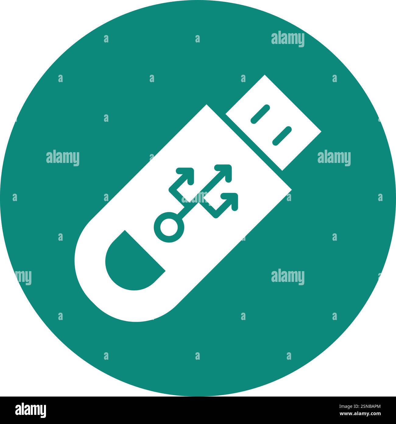 Usb Vector Icon Design Illustration Stock Vector