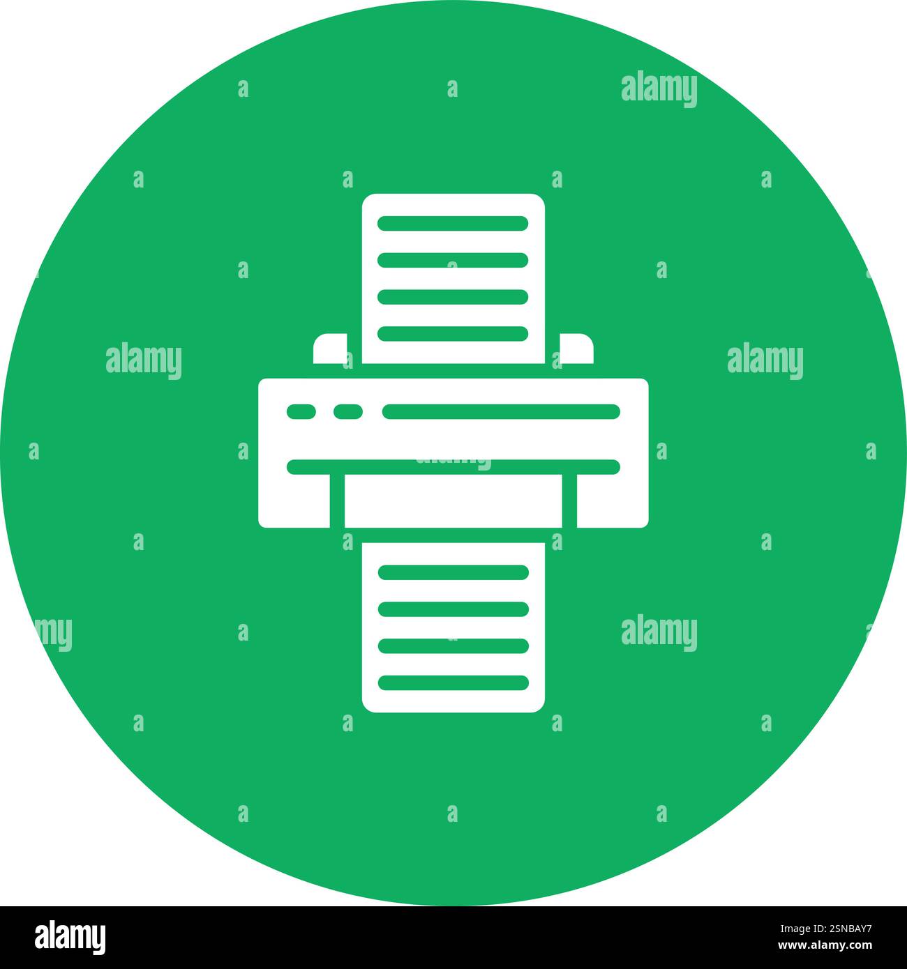 Printer Vector Icon Design Illustration Stock Vector