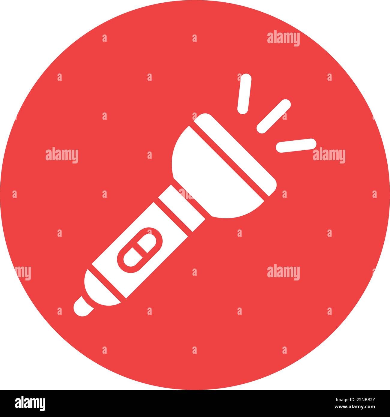 Flashlight Vector Icon Design Illustration Stock Vector
