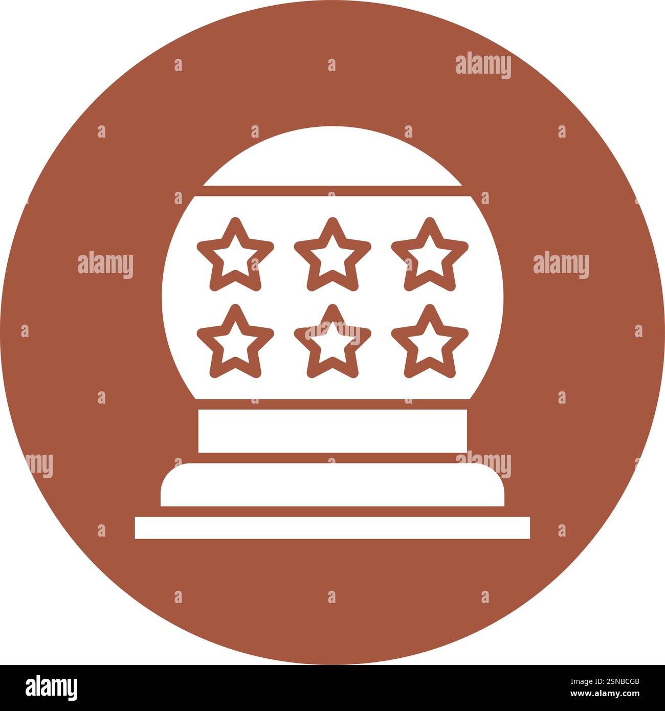 Crystal Ball Vector Icon Design Illustration Stock Vector