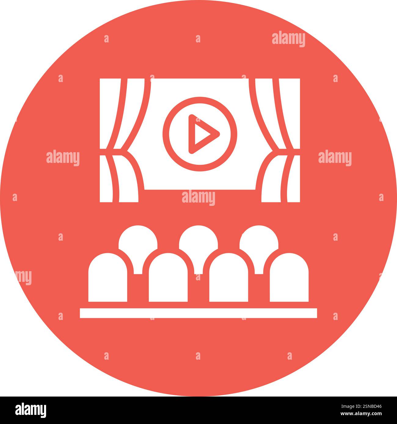 Cinema Vector Icon Design Illustration Stock Vector