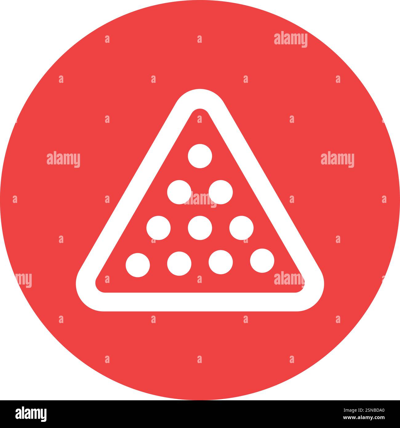Billiard Vector Icon Design Illustration Stock Vector