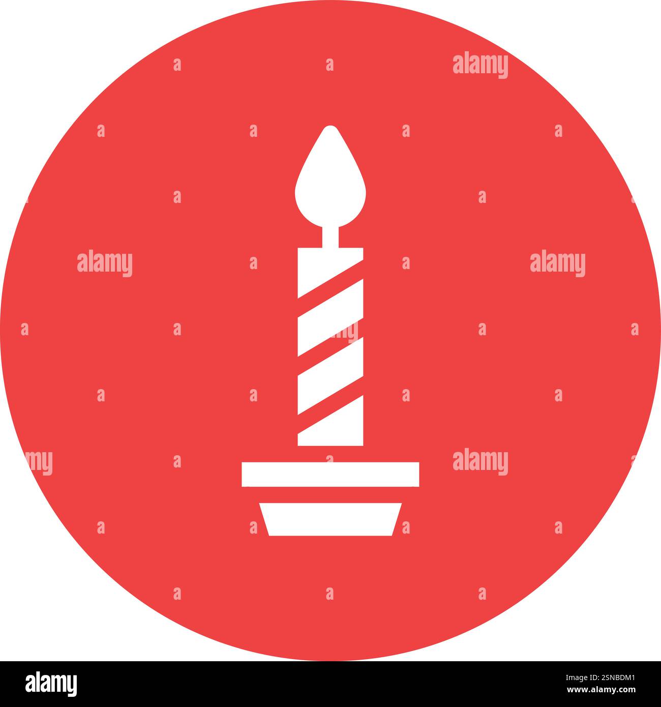 Candle Vector Icon Design Illustration Stock Vector