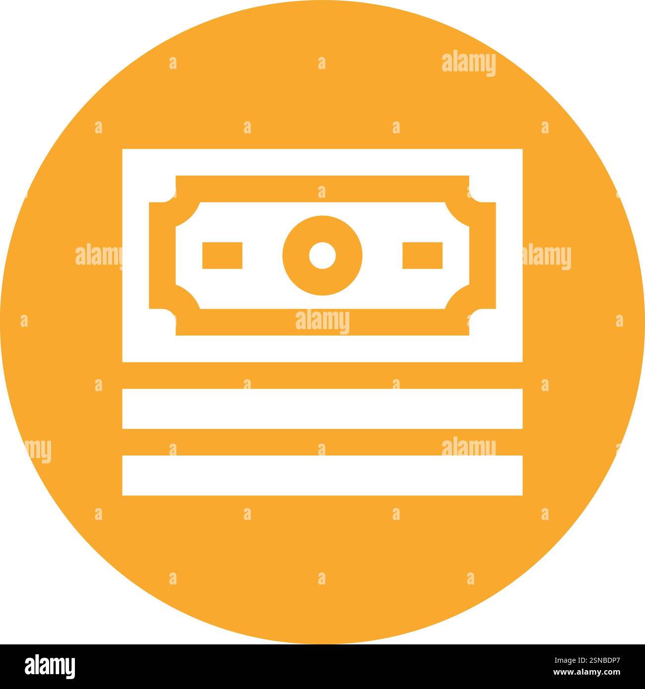 Cash Vector Icon Design Illustration Stock Vector