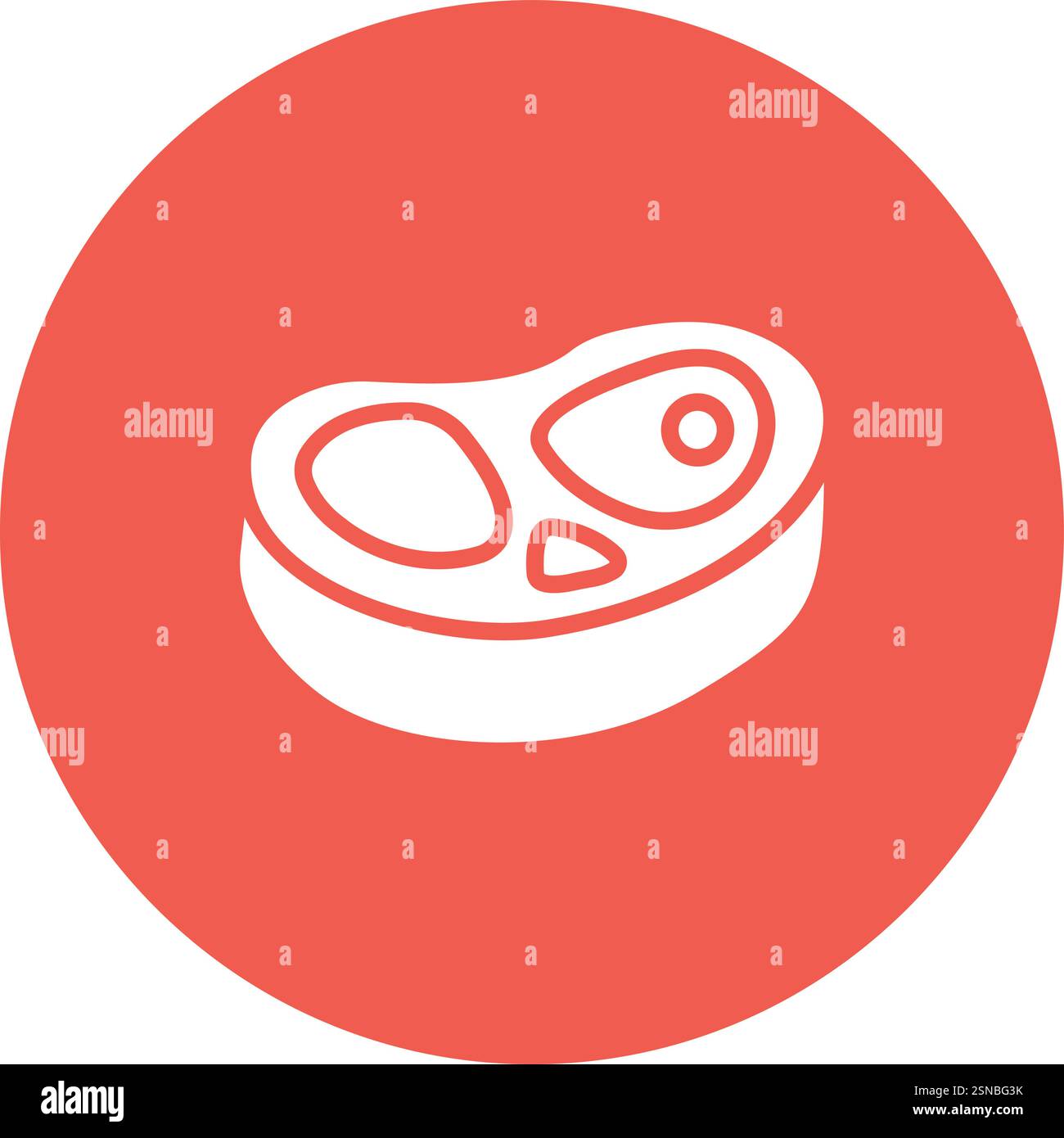 Meat Vector Icon Design Illustration Stock Vector