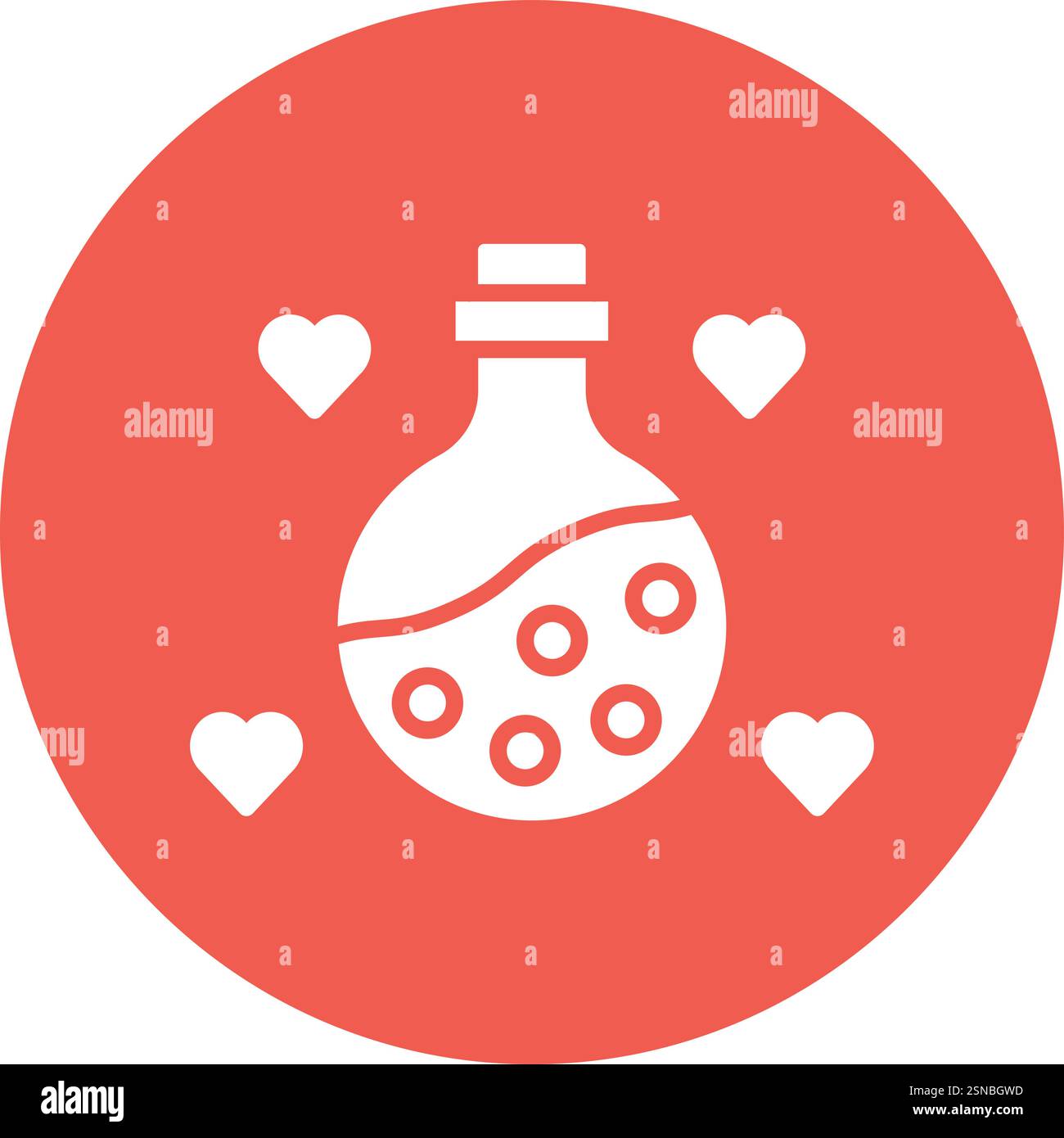 Love Potion Vector Icon Design Illustration Stock Vector