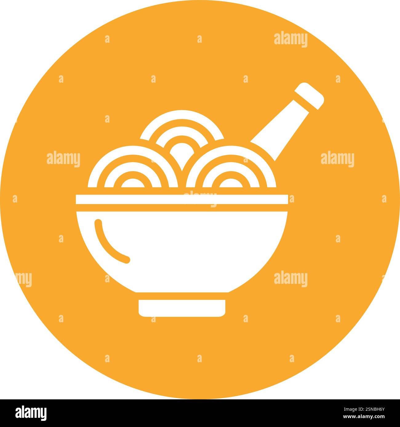 Spaghetti Vector Icon Design Illustration Stock Vector