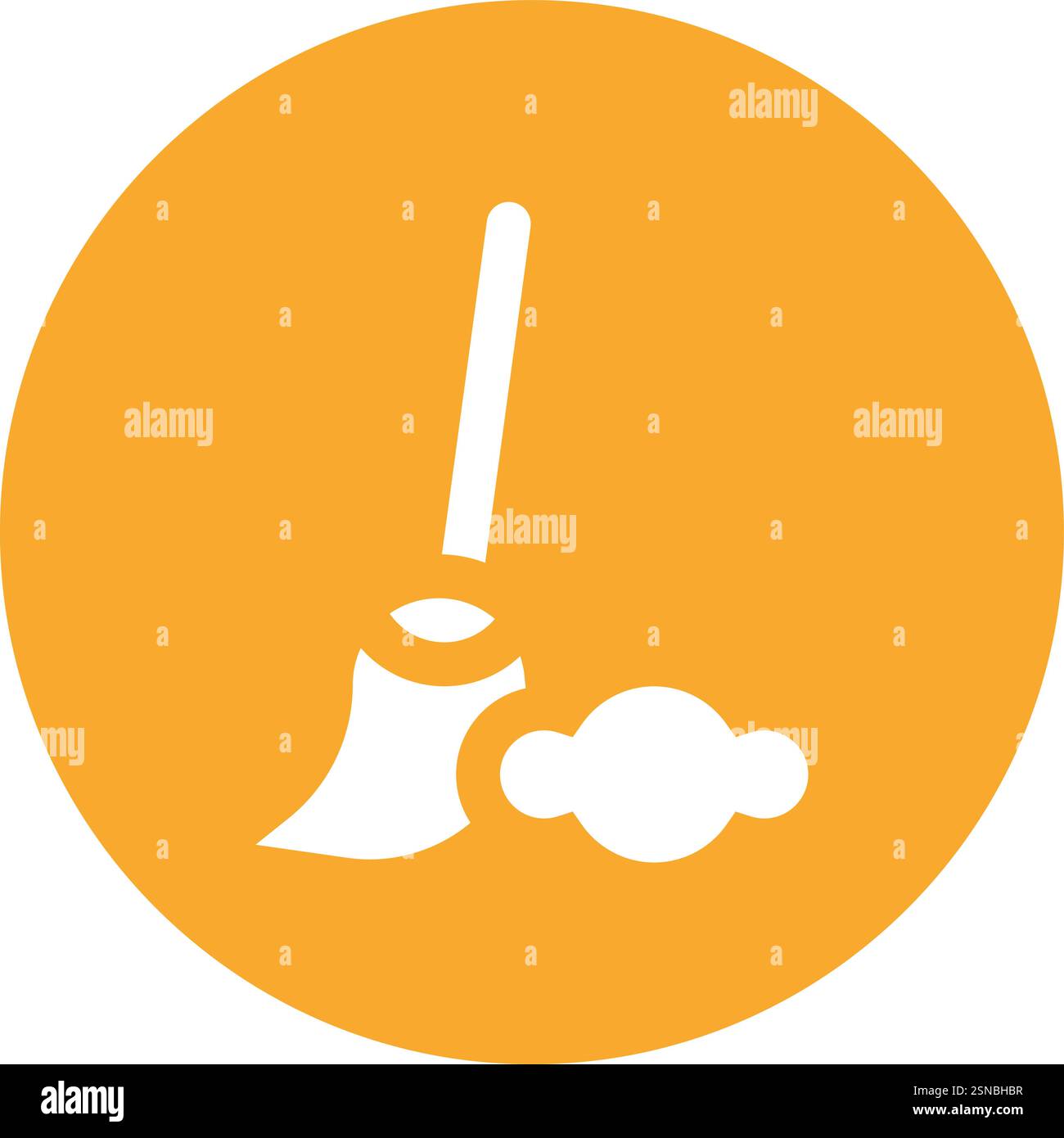 Broom Vector Icon Design Illustration Stock Vector