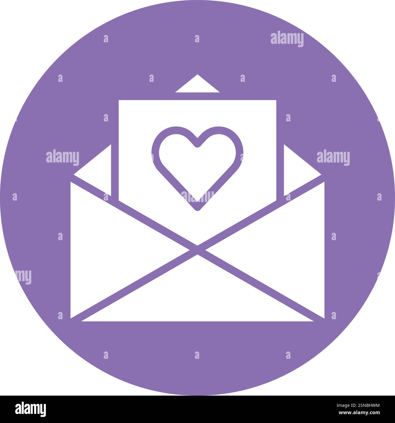 Love Letter Vector Icon Design Illustration Stock Vector